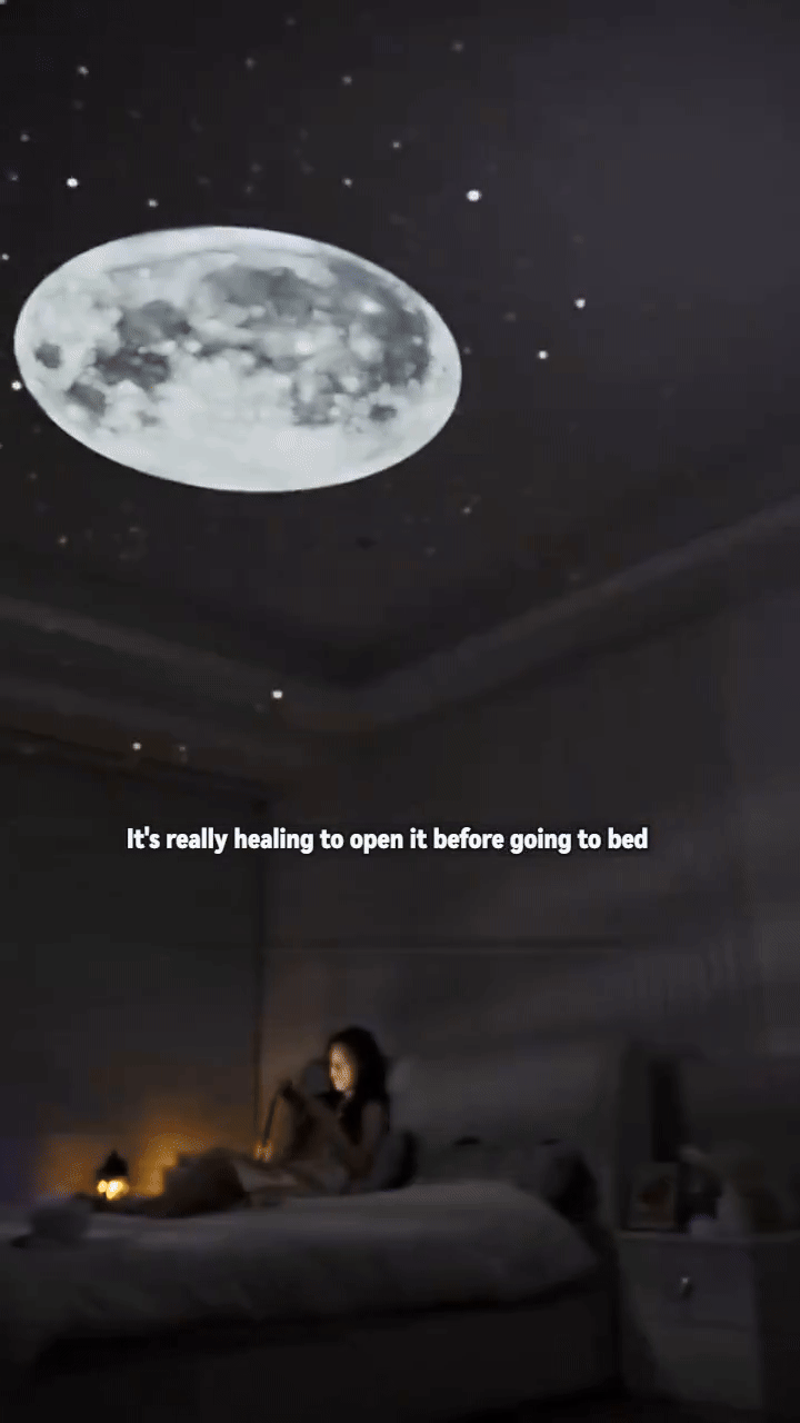 LunaSphere Pro Rotating Night Projector Lamp