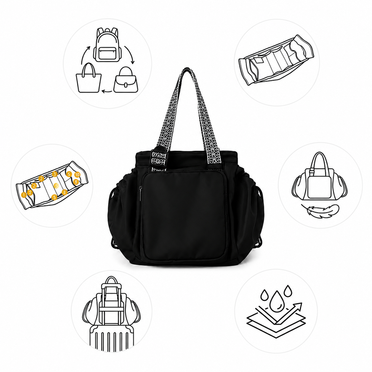 8 in 1 Luxe Tote Bag