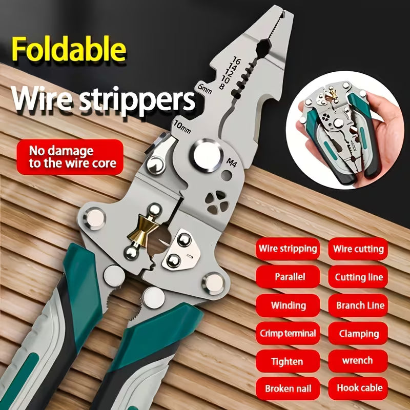 10 in 1 Multifunctional Wire Stripper, Cutter Crimping Tool ( Pack Of 2 )