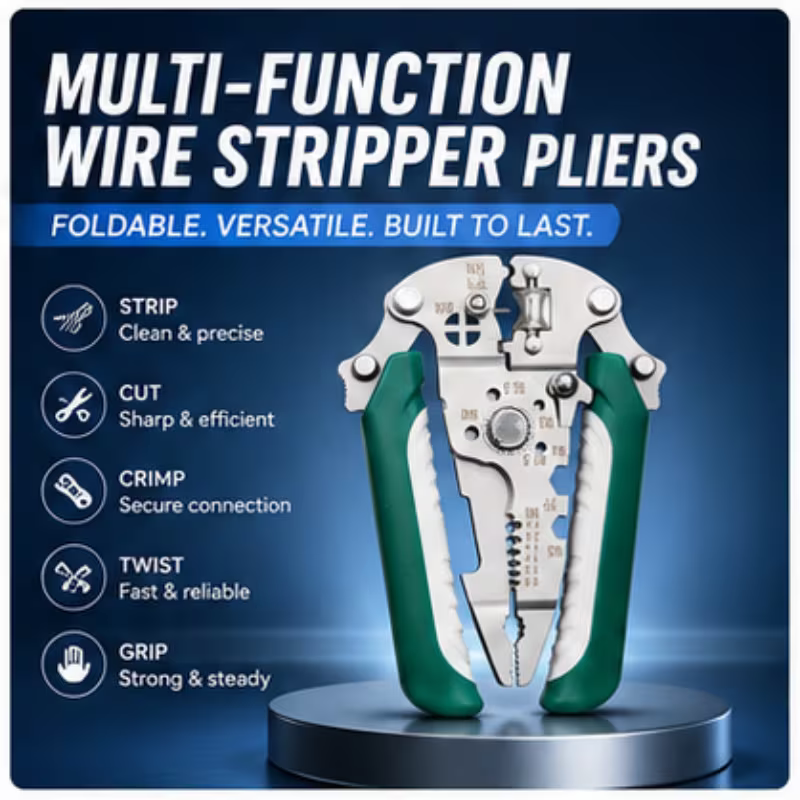 10 in 1 Multifunctional Wire Stripper, Cutter Crimping Tool ( Pack Of 2 )