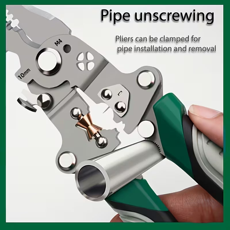 10 in 1 Multifunctional Wire Stripper, Cutter Crimping Tool ( Pack Of 2 )