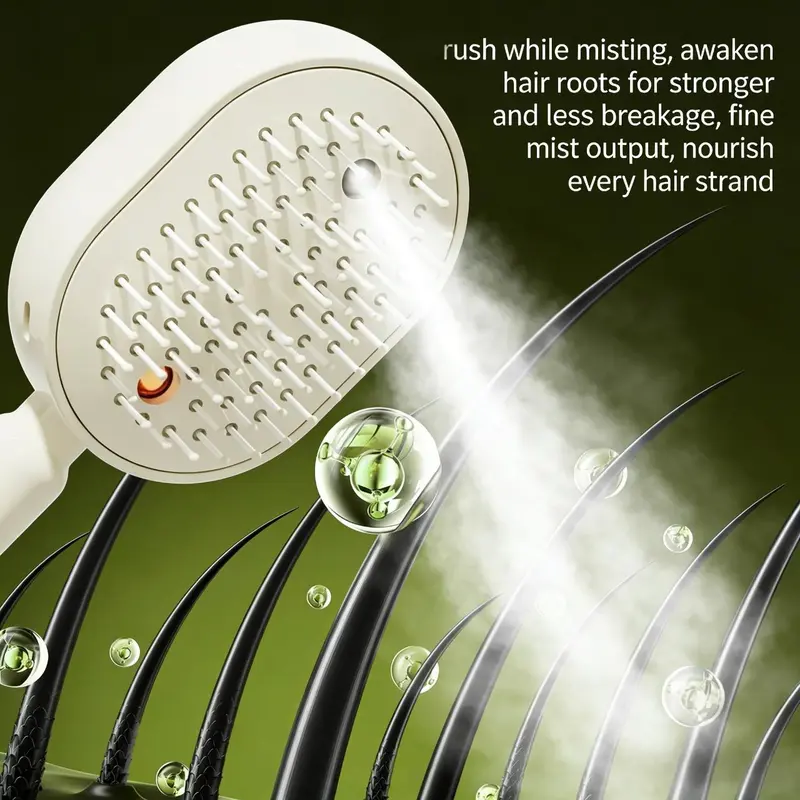 MistAura Pro Electric Scalp Massage Hair Brush