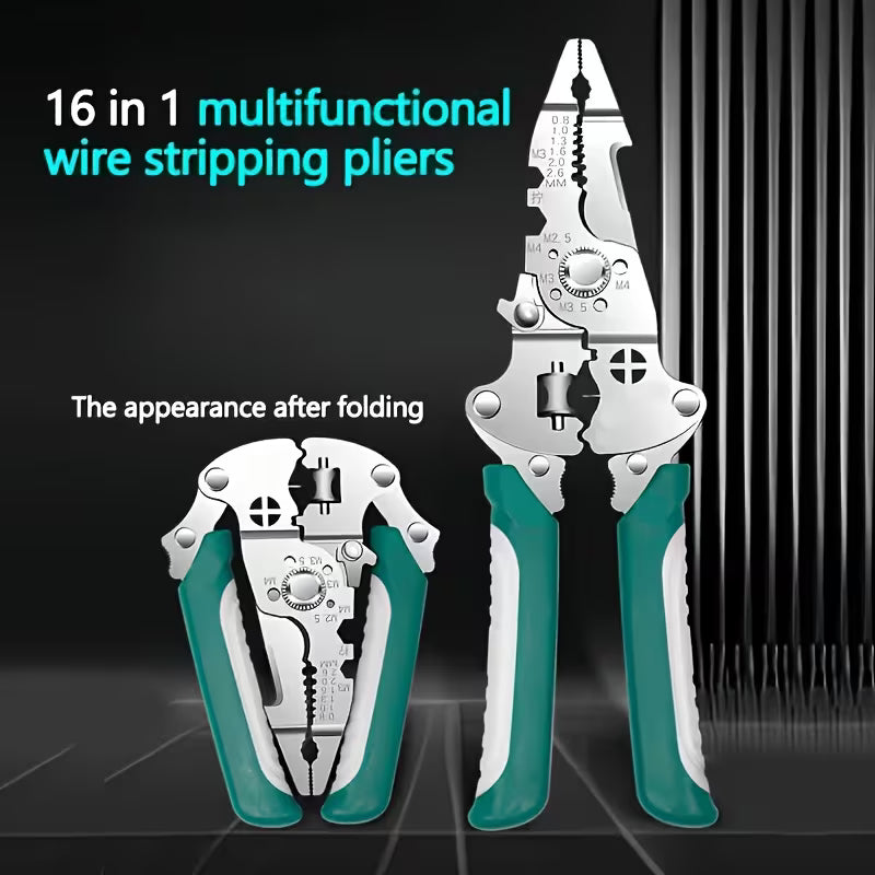 10 in 1 Multifunctional Wire Stripper, Cutter Crimping Tool ( Pack Of 2 )