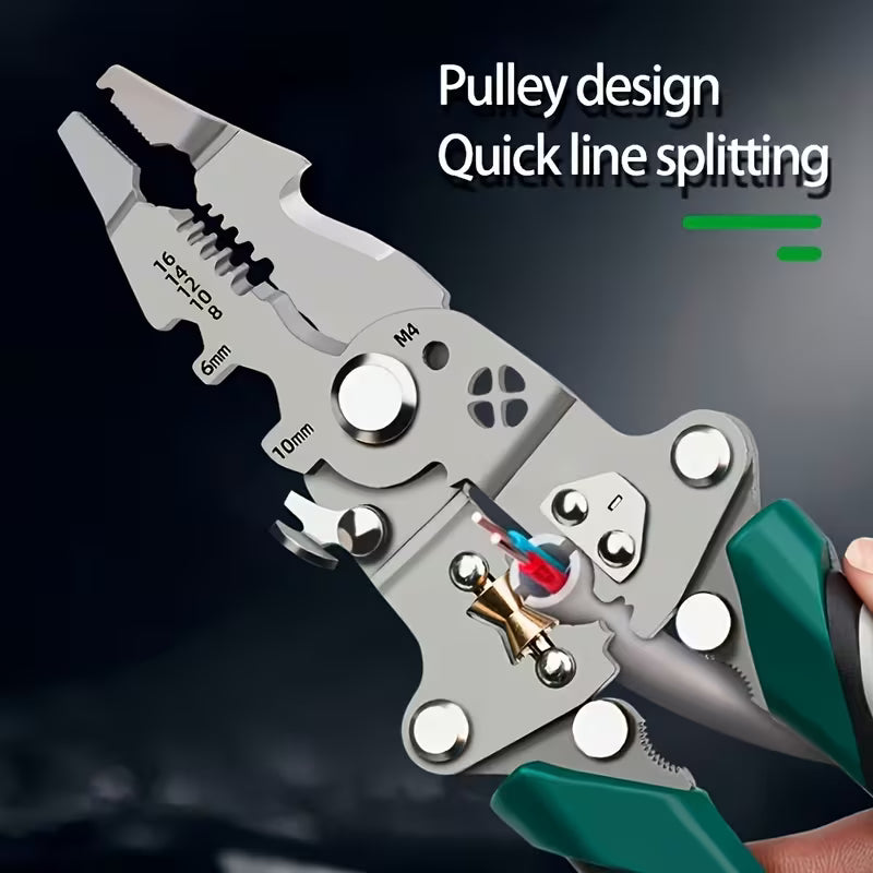 10 in 1 Multifunctional Wire Stripper, Cutter Crimping Tool ( Pack Of 2 )