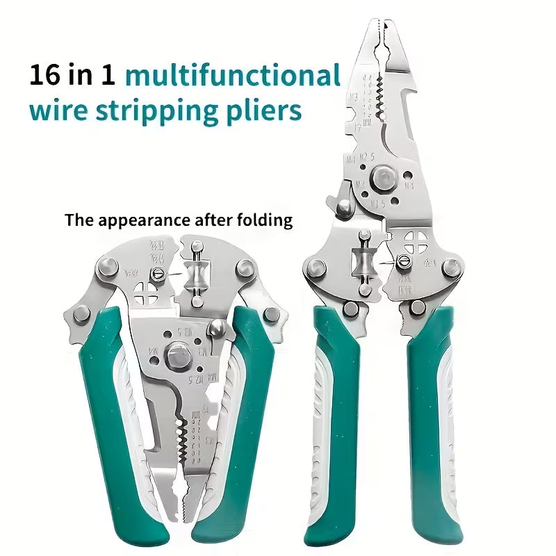 10 in 1 Multifunctional Wire Stripper, Cutter Crimping Tool ( Pack Of 2 )