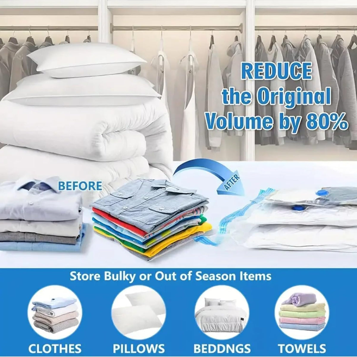 Multifunctional Vacuum bags (Pack of 5)