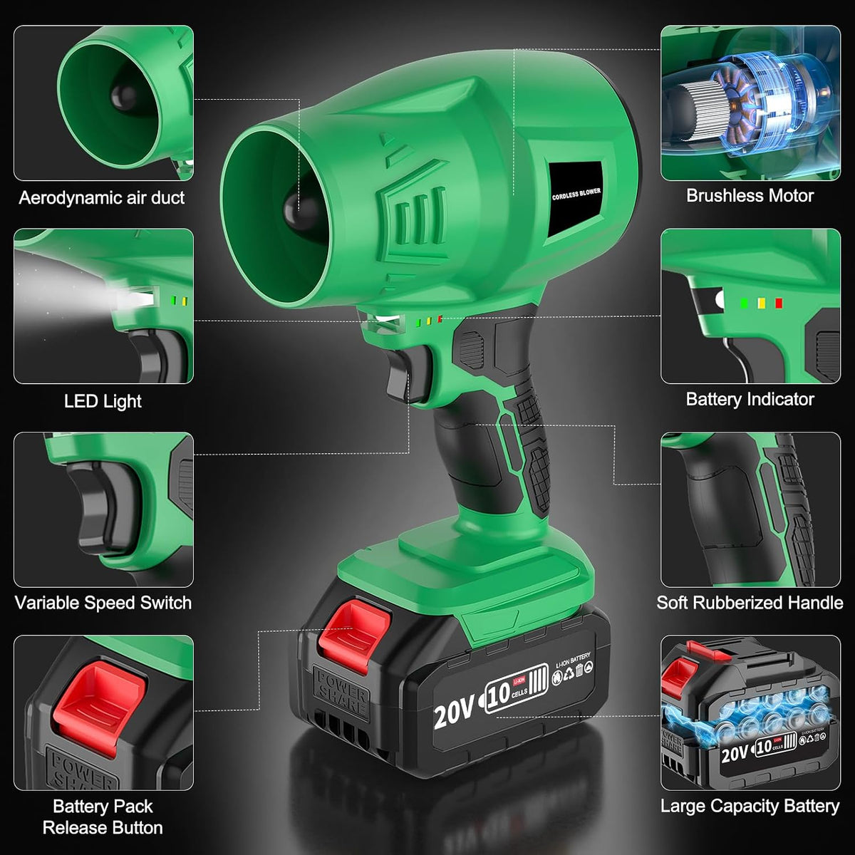 5-in-1 Multifunctional Turbo Jet Blower