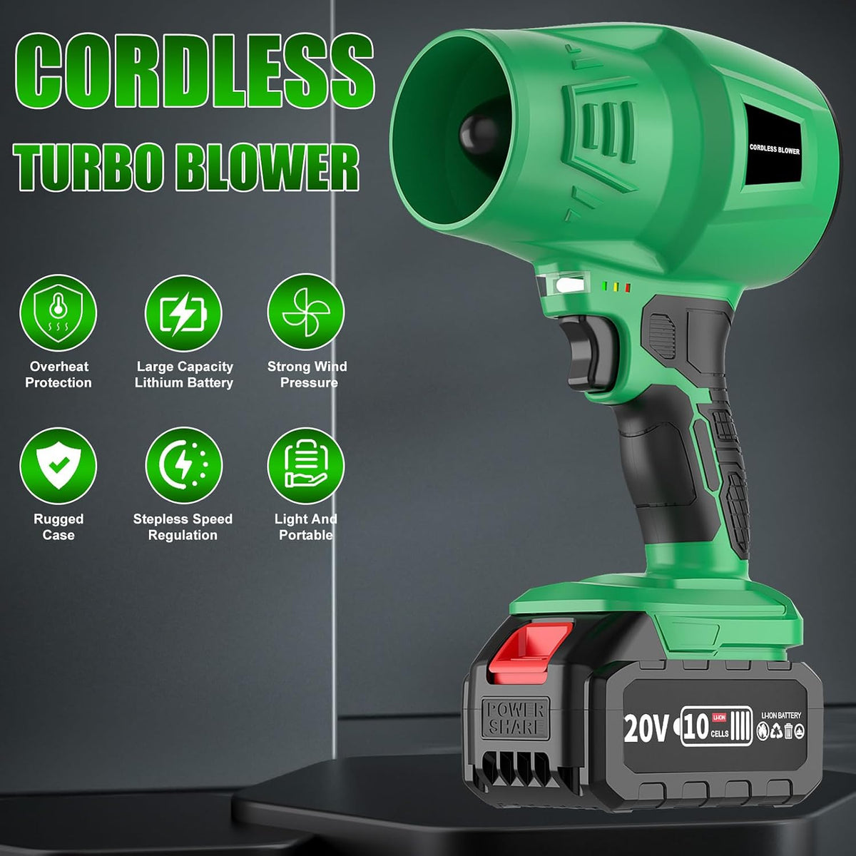 5-in-1 Multifunctional Turbo Jet Blower