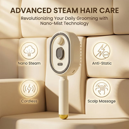 MistAura Pro Electric Scalp Massage Hair Brush