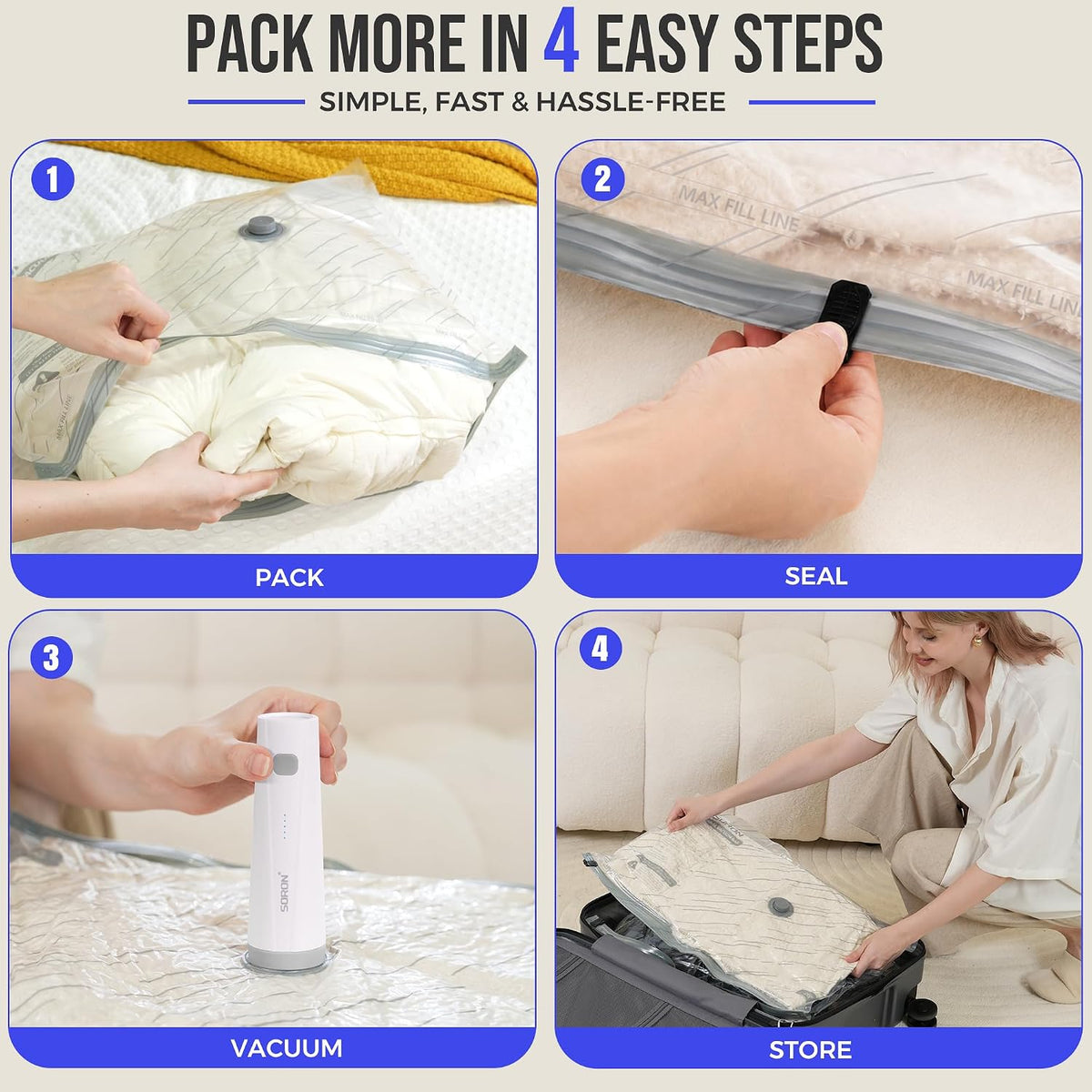 Multifunctional Vacuum bags (Pack of 5)