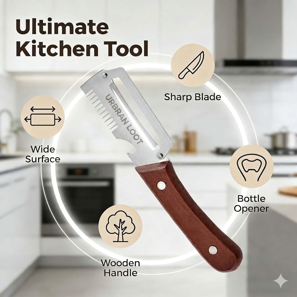 Elite 3 in 1 Multifunctional Vegetable Peeler( Pack of 2 )