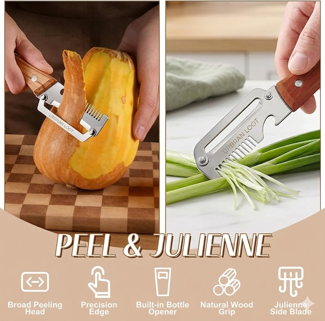 Elite 3 in 1 Multifunctional Vegetable Peeler( Pack of 2 )