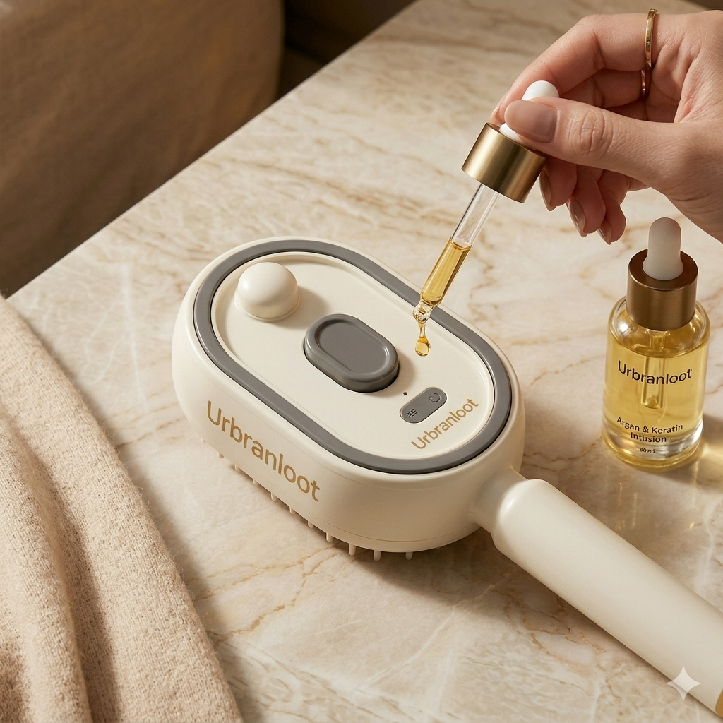 MistAura Pro Electric Scalp Massage Hair Brush