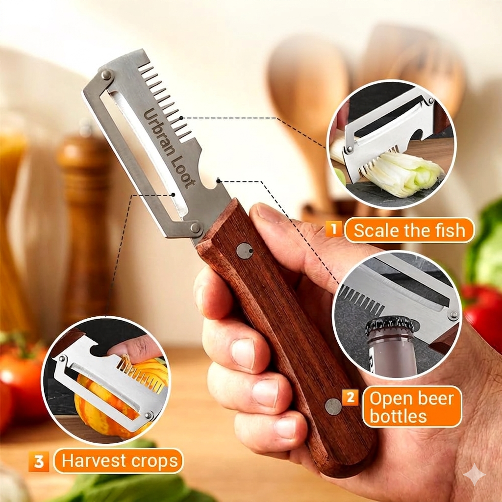 Elite 3 in 1 Multifunctional Vegetable Peeler( Pack of 2 )