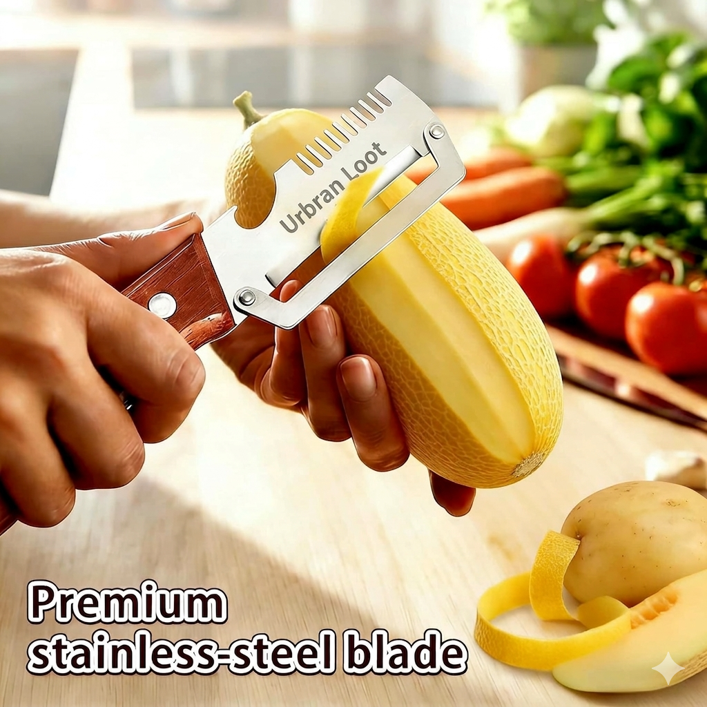 Elite 3 in 1 Multifunctional Vegetable Peeler( Pack of 2 )