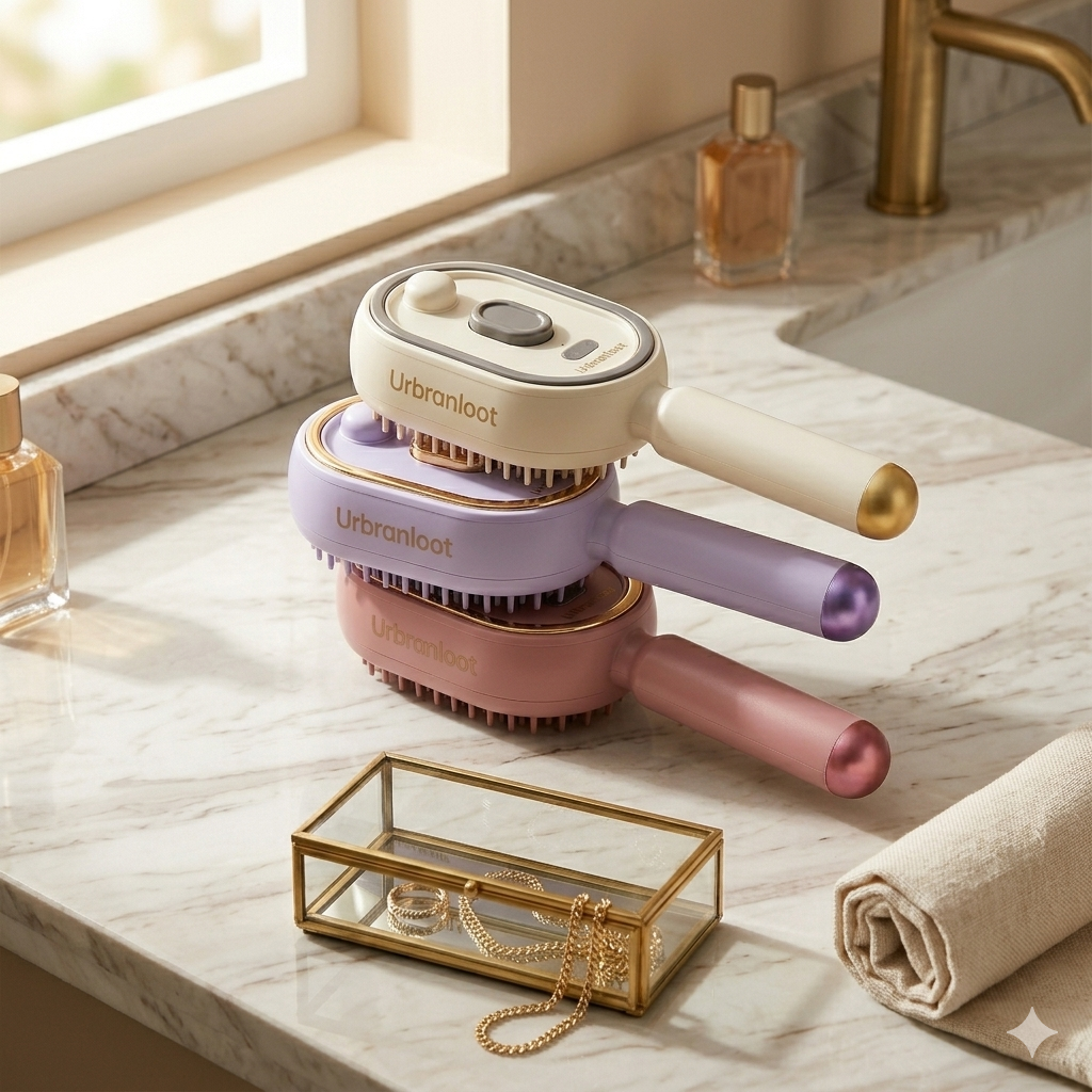 MistAura Pro Electric Scalp Massage Hair Brush