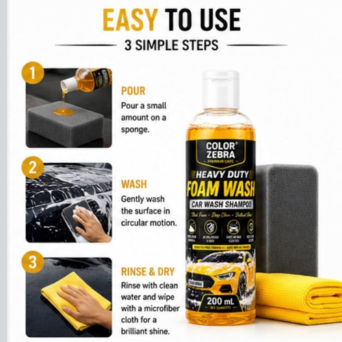 Duty Foam Wash Car Shampoo 200 ml (Pack of 2)_7
