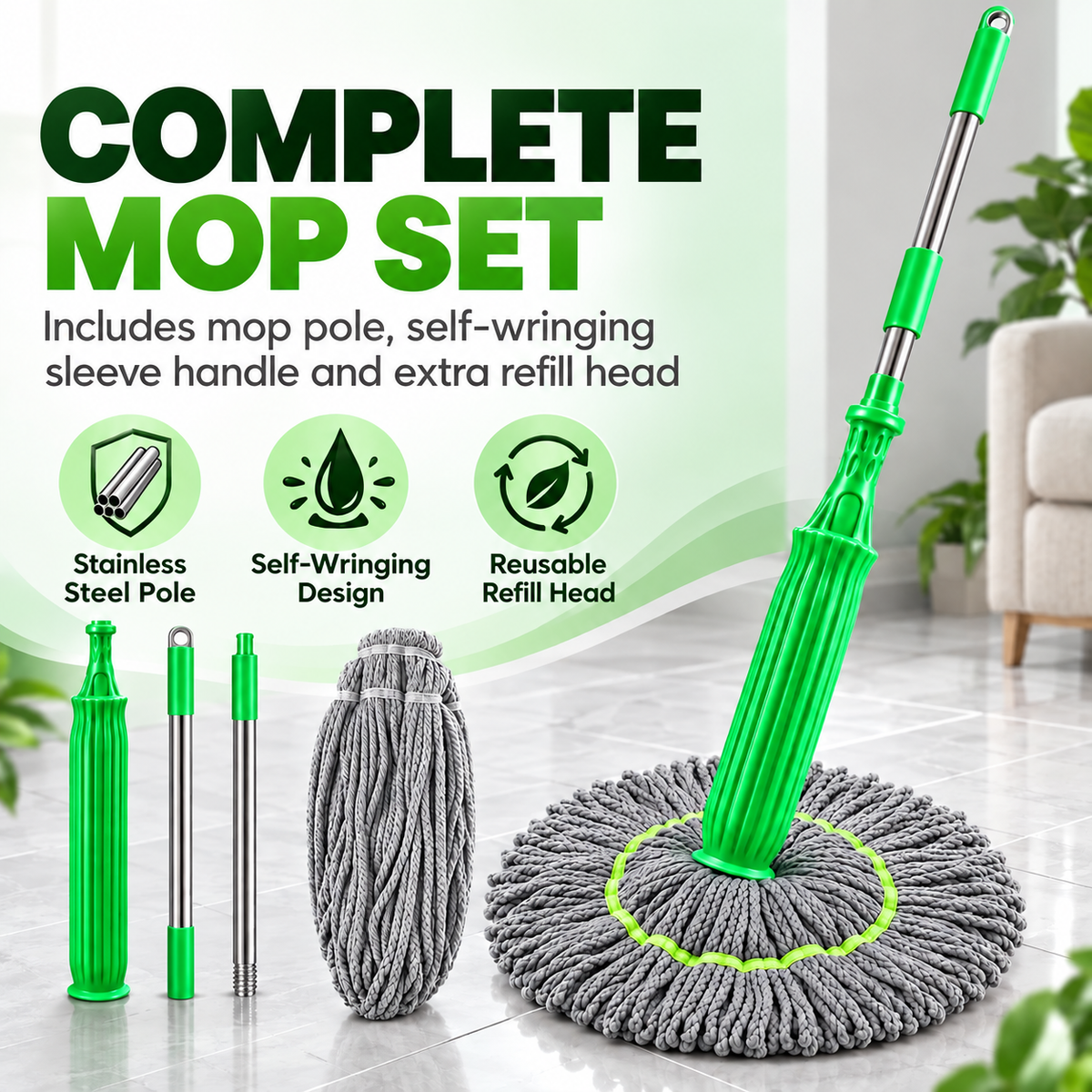 8 in 1 Multiway Foldable Multipurpose Scrubber