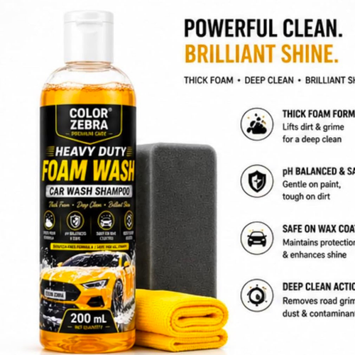 Duty Foam Wash Car Shampoo 200 ml (Pack of 2)_3