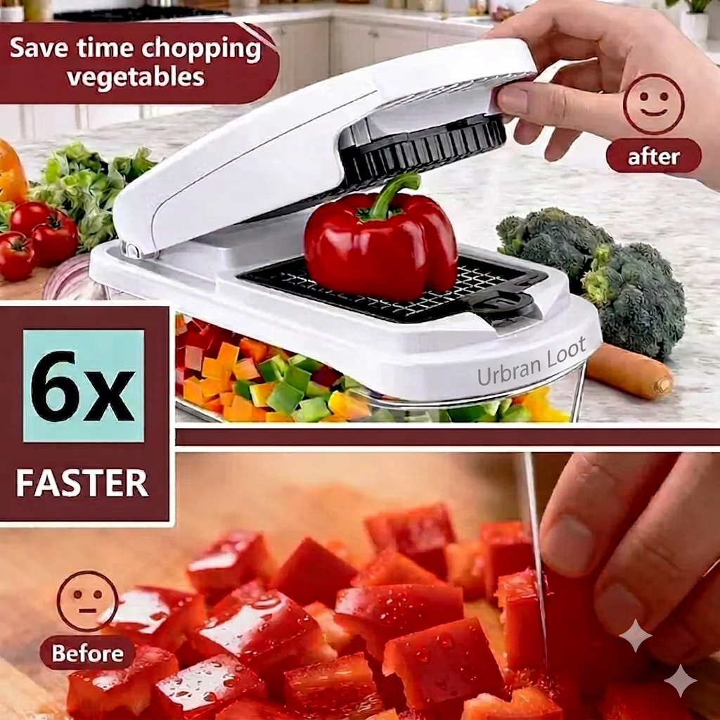 8 in 1 Easy-Prep Salad & Veggie Chopper