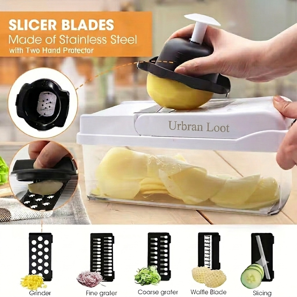 8 in 1 Easy-Prep Salad & Veggie Chopper