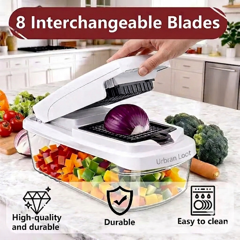 8 in 1 Easy-Prep Salad & Veggie Chopper