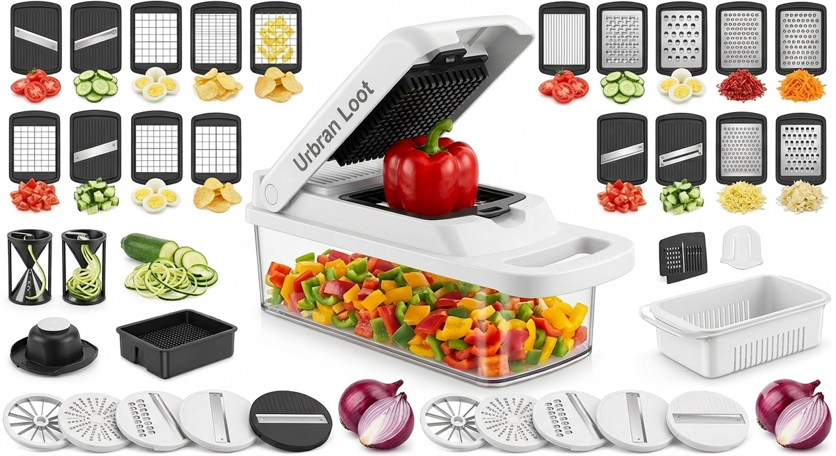 8 in 1 Easy-Prep Salad & Veggie Chopper