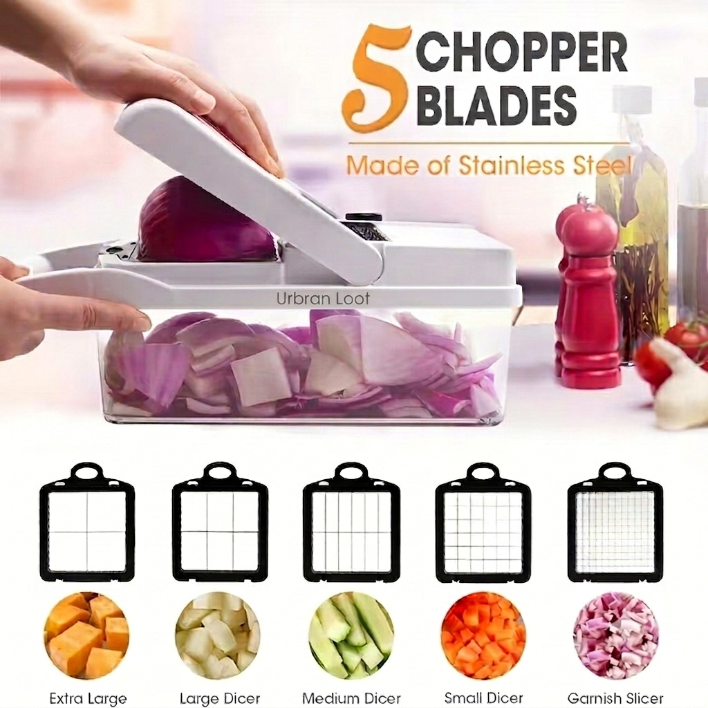 8 in 1 Easy-Prep Salad & Veggie Chopper