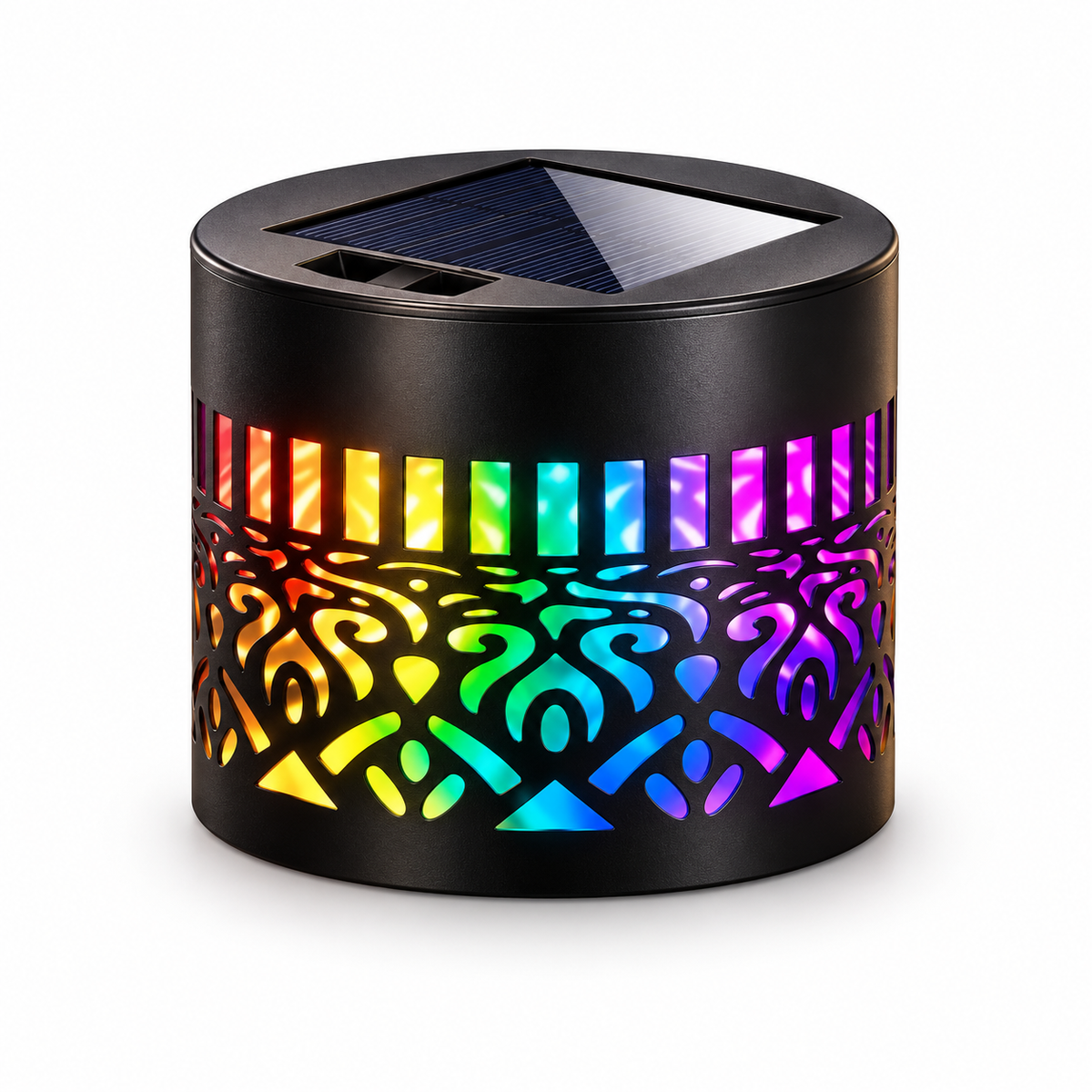 LED Mandala Ambient Solar Fence Light  (Pack of 4 )