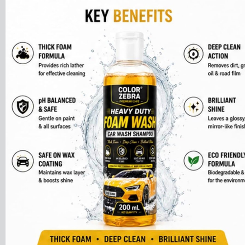 Duty Foam Wash Car Shampoo 200 ml (Pack of 2)_6